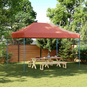 vidaXL Skl&aacute;dac&iacute; party stan pop-up terakota 440 x 292 x 315 cm