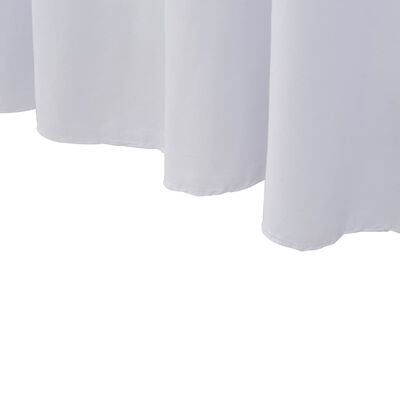 vidaXL Rautové sukně s řasením 2 ks bílé 243 x 76 x 74 cm