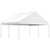vidaXL Alt&aacute;n se střechou b&iacute;l&yacute; 4,46 x 5,88 x 3,75 m polyethylen