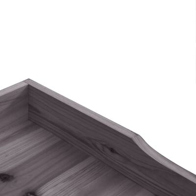 vidaXL Přesazovací stůl s policí šedý 78 x 38 x 82,5 cm masivní jedle