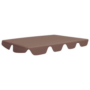 vidaXL N&aacute;hradn&iacute; stř&iacute;&scaron;ka na zahradn&iacute; houpačku hněd&aacute; 150/130 x 105/70 cm
