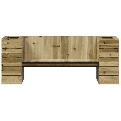 vidaXL Lavice s truhlíky 167,5 x 60 x 65 cm impregnované borové dřevo