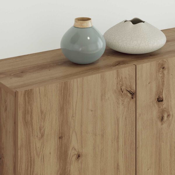 vidaXL Televizn&iacute; skř&iacute;ň N&aacute;stěnn&yacute; 4 pcs Artisanov&yacute; dub kompozitn&iacute; dřevo