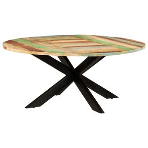 vidaXL J&iacute;deln&iacute; stůl kulat&yacute; 175 x 75 cm masivn&iacute; recyklovan&eacute; dřevo