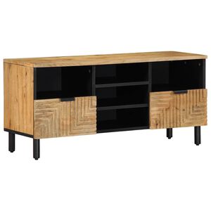 vidaXL TV skř&iacute;ňka hněd&aacute; 100x33x46 cm Masivn&iacute; dřevo Mango