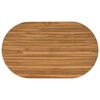 vidaXL Deska stolu 120 x 70 x 3,5 cm Ov&aacute;ln&yacute; Pevn&eacute; teakov&eacute; dřevo