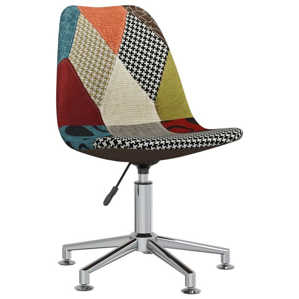 vidaXL Otočn&eacute; j&iacute;deln&iacute; židle 2 ks patchwork textil