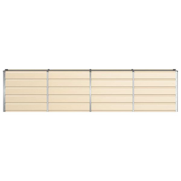 vidaXL Truhl&iacute;k Slonovinov&aacute; 160 x 40 x 75 cm Ocel