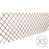 vidaXL Vrbov&yacute; trel&aacute;žov&yacute; plot 5 ks 180 x 90 cm