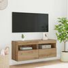 vidaXL TV wall cabinet N&aacute;stěnn&yacute; Artisanov&yacute; dub 100 x 30 x 40 cm