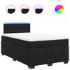 vidaXL Box spring postel s matrac&iacute; čern&aacute; 120 x 200 cm samet