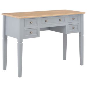 vidaXL Psac&iacute; stůl &scaron;ed&yacute; 109,5 x 45 x 77,5 cm dřevo