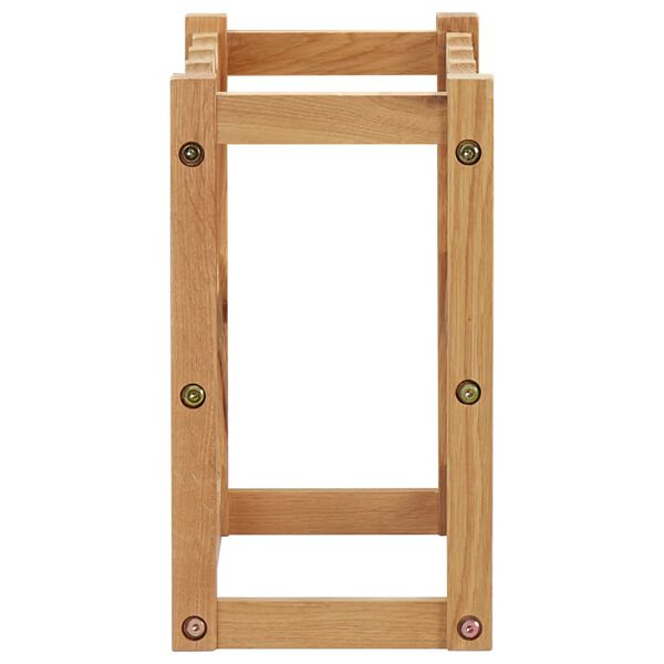 vidaXL Stojan na víno na 12 lahví 47 x 21 x 36 cm masivní dubové dřevo