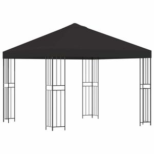 vidaXL Alt&aacute;n 3 x 3 m Antracitov&aacute; Polyester a ocel 190 gsm