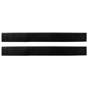 vidaXL Samolepic&iacute; &scaron;těrbiny na dveře 2 pcs Stř&iacute;brn&aacute; 100 cm