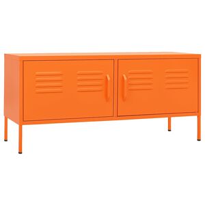 vidaXL TV skř&iacute;ňka oranžov&aacute; 105 x 35 x 50 cm ocel