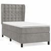 vidaXL Box spring postel s matrac&iacute; světle &scaron;ed&aacute; 100x200 cm samet