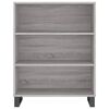 vidaXL Skř&iacute;ň highboard &scaron;ed&aacute; sonoma 69,5 x 34 x 180 cm kompozitn&iacute; dřevo