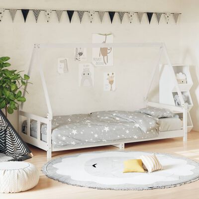 vidaXL Dětská postel bílá 90 x 190 cm masivní borové dřevo