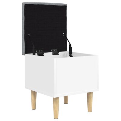 vidaXL Úložná lavice bílá 42 x 42 x 46 cm kompozitní dřevo