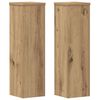 vidaXL Stojany na rostliny 2 ks dub artisan 17 x 17 x 60 cm kompozit