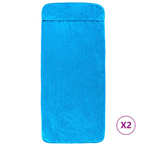 vidaXL Pl&aacute;žov&eacute; osu&scaron;ky 2 ks tyrkysov&eacute; 60 x 135 cm textil 400 GSM