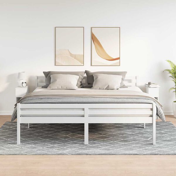 vidaXL Nočn&iacute; stolky se z&aacute;suvkou 2 ks b&iacute;l&yacute; 20x36x60 cm