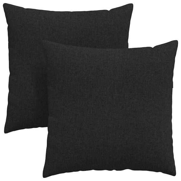 vidaXL Pohovkov&eacute; pol&scaron;t&aacute;ře 2 pcs Čern&aacute; 80 x 80 cm textil