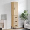 vidaXL Skř&iacute;ň highboard dub sonoma 34,5 x 34 x 180 cm kompozitn&iacute; dřevo
