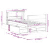 vidaXL Postel bez matrace voskově hněd&aacute; 100 x 200 cm masivn&iacute; borovice