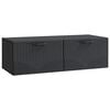 vidaXL N&aacute;stěnn&aacute; TV skř&iacute;ň Čern&aacute; 98 x 41 x 30 cm Kompozitn&iacute; dřevo