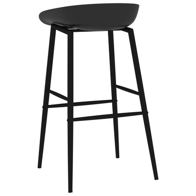 vidaXL Barové židle 2 ks černé