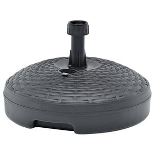 vidaXL Stojan na slunečn&iacute;k n&aacute;plň voda/p&iacute;sek 20 l antracit plast ratan