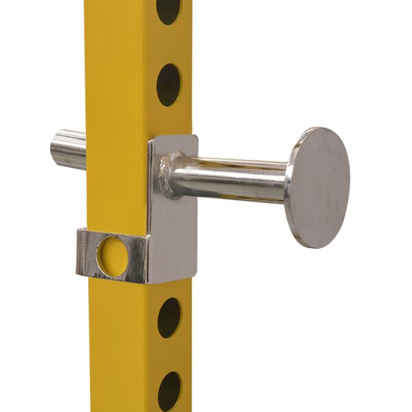 vidaXL Posilovací věž 140 x 145 x 214 cm žluto-černá