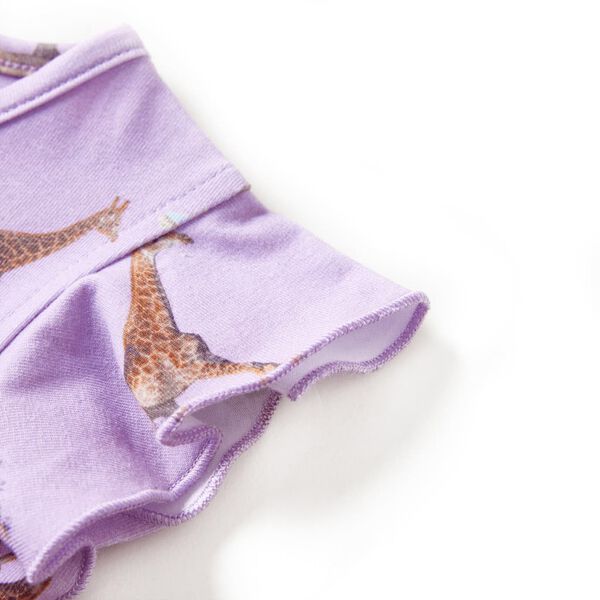 Dětsk&eacute; &scaron;aty s vol&aacute;nkov&yacute;m ruk&aacute;vem a stahovac&iacute; &scaron;ňůrkou lila 104