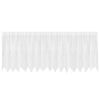 vidaXL Čipkov&yacute; Z&aacute;věs se z&aacute;clonami B&iacute;l&aacute; 100 x 400 cm Polyester