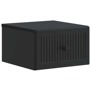vidaXL N&aacute;stěnn&yacute; nočn&iacute; stolek Čern&aacute; 33 x 34,5 x 20 cm Kompozitn&iacute; dřevo