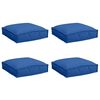 vidaXL Pol&scaron;t&aacute;ř 4 pcs Kr&aacute;lovsk&aacute; modr&aacute; 40 x 40 x 8 cm Oxford l&aacute;tka
