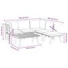 vidaXL 6dílná zahradní sedací souprava s poduškami masivní akácie