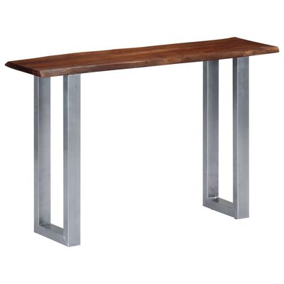 vidaXL Konzolový stolek 115 x 35 x 76 cm akáciové dřevo a železo