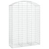 vidaXL Klenut&yacute; gabionov&yacute; ko&scaron; 150 x 50 x 200/220 cm pozinkovan&eacute; železo