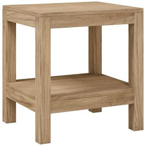 vidaXL Odkl&aacute;dac&iacute; stolek do koupelny 45x35x45 cm masivn&iacute; teakov&eacute; dřevo