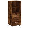 vidaXL Skř&iacute;ň highboard kouřov&yacute; dub 34,5 x 34 x 180 cm kompozitn&iacute; dřevo