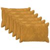 vidaXL Povlak na pol&scaron;t&aacute;ř 6 ks HOUTEN Žlut&aacute; 30 x 50 cm