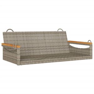 vidaXL Houpac&iacute; lavice &scaron;ed&aacute; 109 x 62 x 40 cm polyratan
