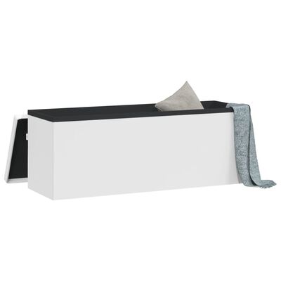 vidaXL Úložná lavice skládací bílá PVC