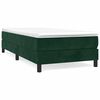 vidaXL R&aacute;m postele s boxspringem tmavě zelen&aacute; 80 x 200 cm samet