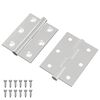 vidaXL Z&aacute;věs 2 ks Stř&iacute;brn&aacute; 50 x 38 x 1,3 mm Ocel