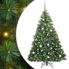vidaXL Uměl&yacute; v&aacute;nočn&iacute; stromeček s stojanem Zelen&aacute; 180 cm PE a PVC