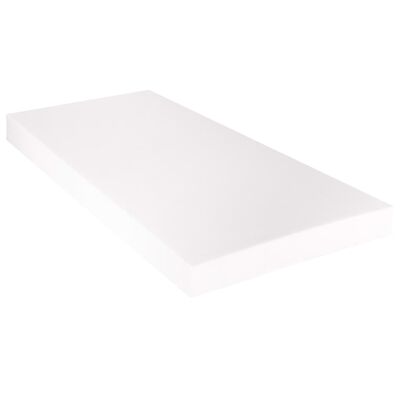 vidaXL Postel s matrací bílá umělá kůže 180 x 200 cm